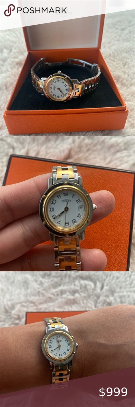 fake hermes clipper watch - authentic Hermes watch.